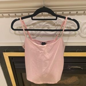 Tank shirt with built in bra. Lovely for spring and summer!